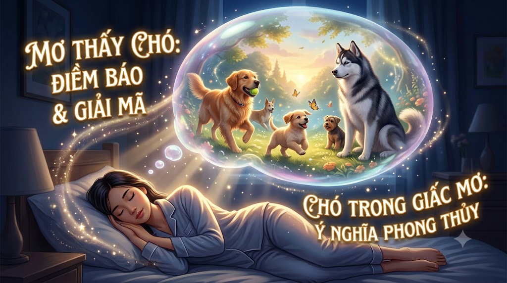 Mơ thấy chó đánh con gì?